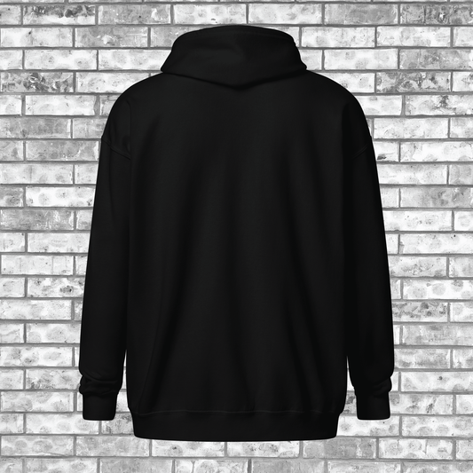 Logo Zip Hoodie - Unisex - Black