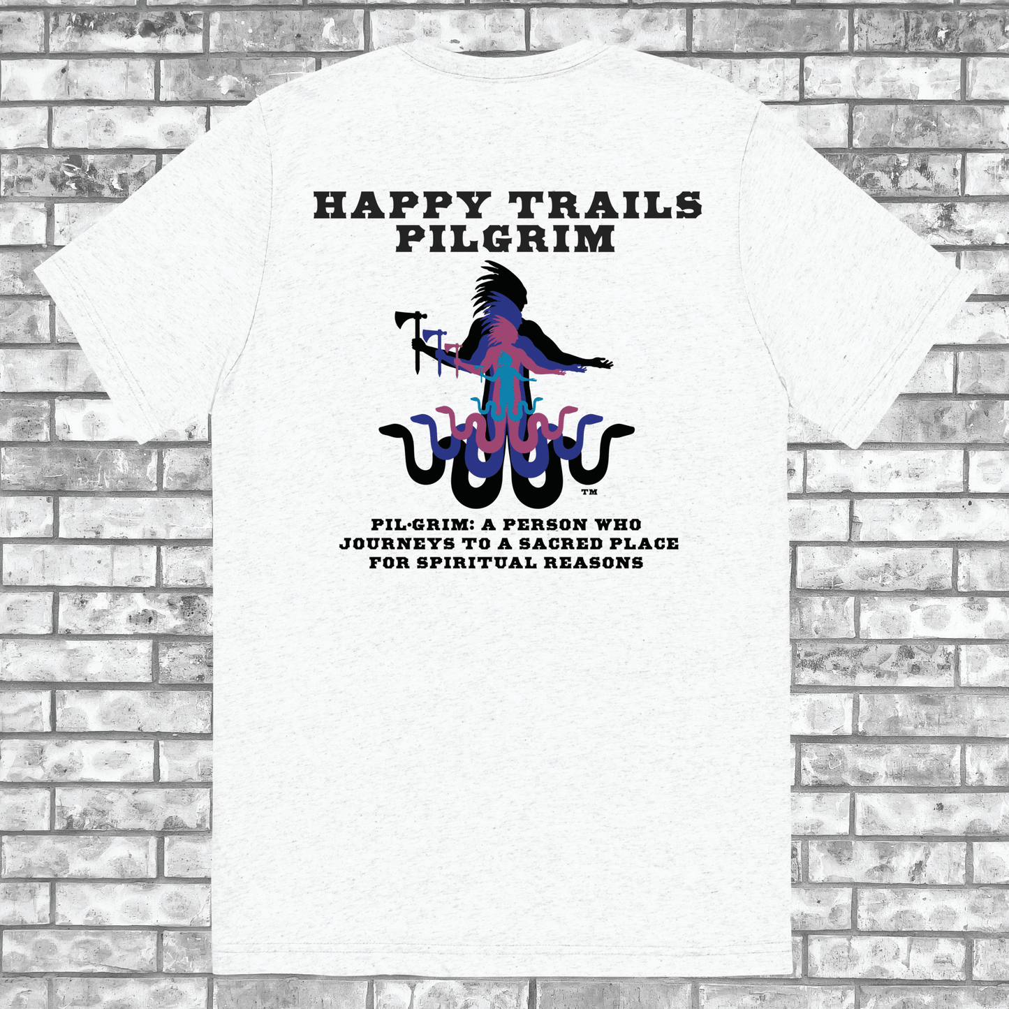 Happy Trails Pilgrim - Adult Unisex - White