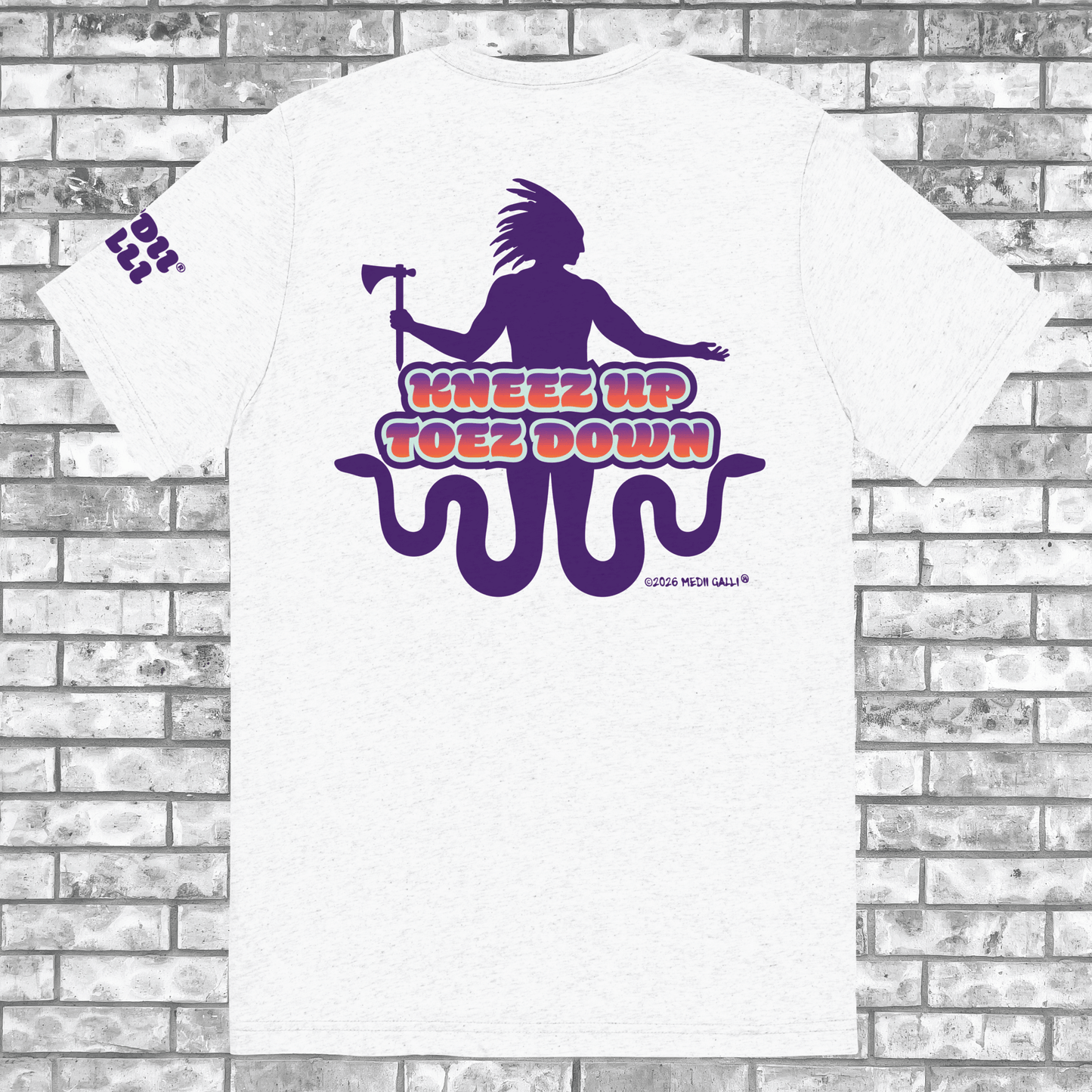 Kneez Up Toez Down - Unisex - White