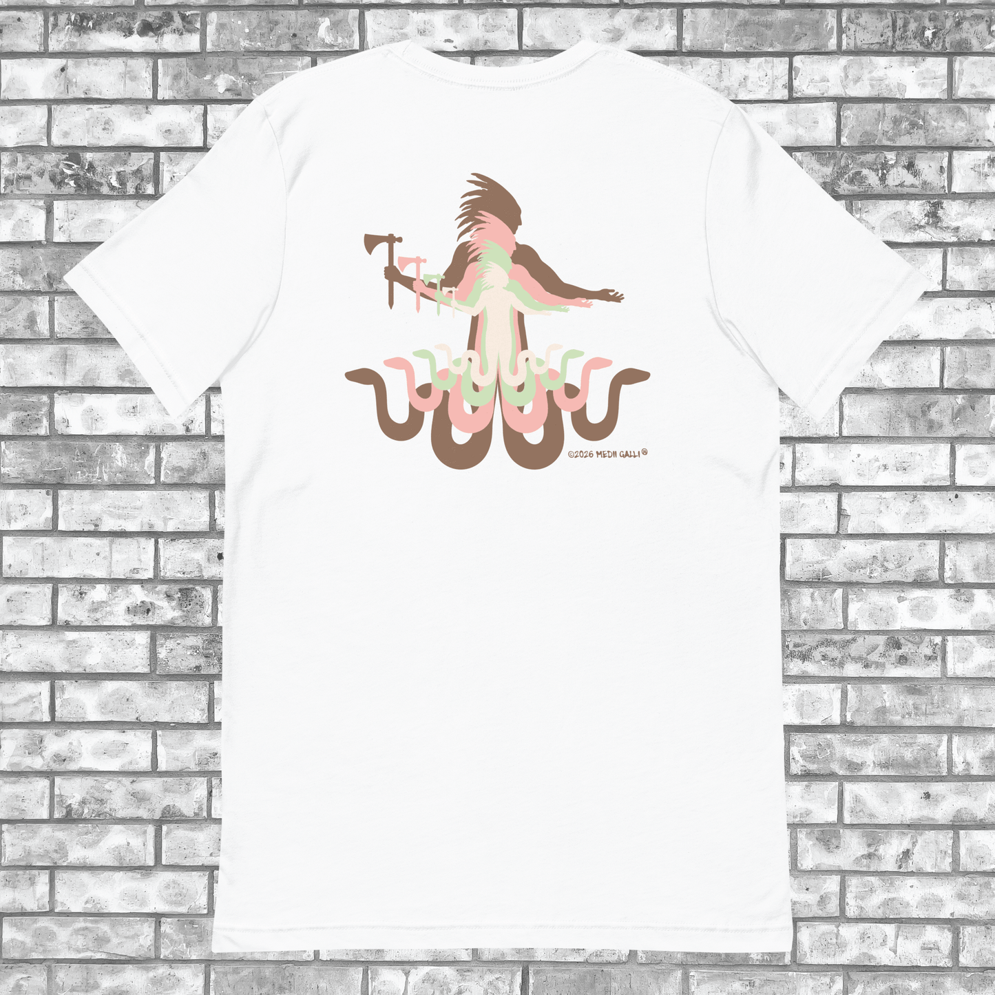 Medii Galli Neopolitan Logo - Unisex - White