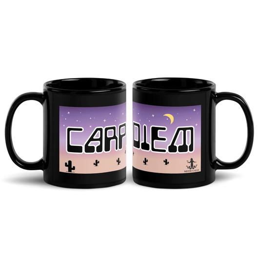 Carpe Diem Space Desert Mug - Black